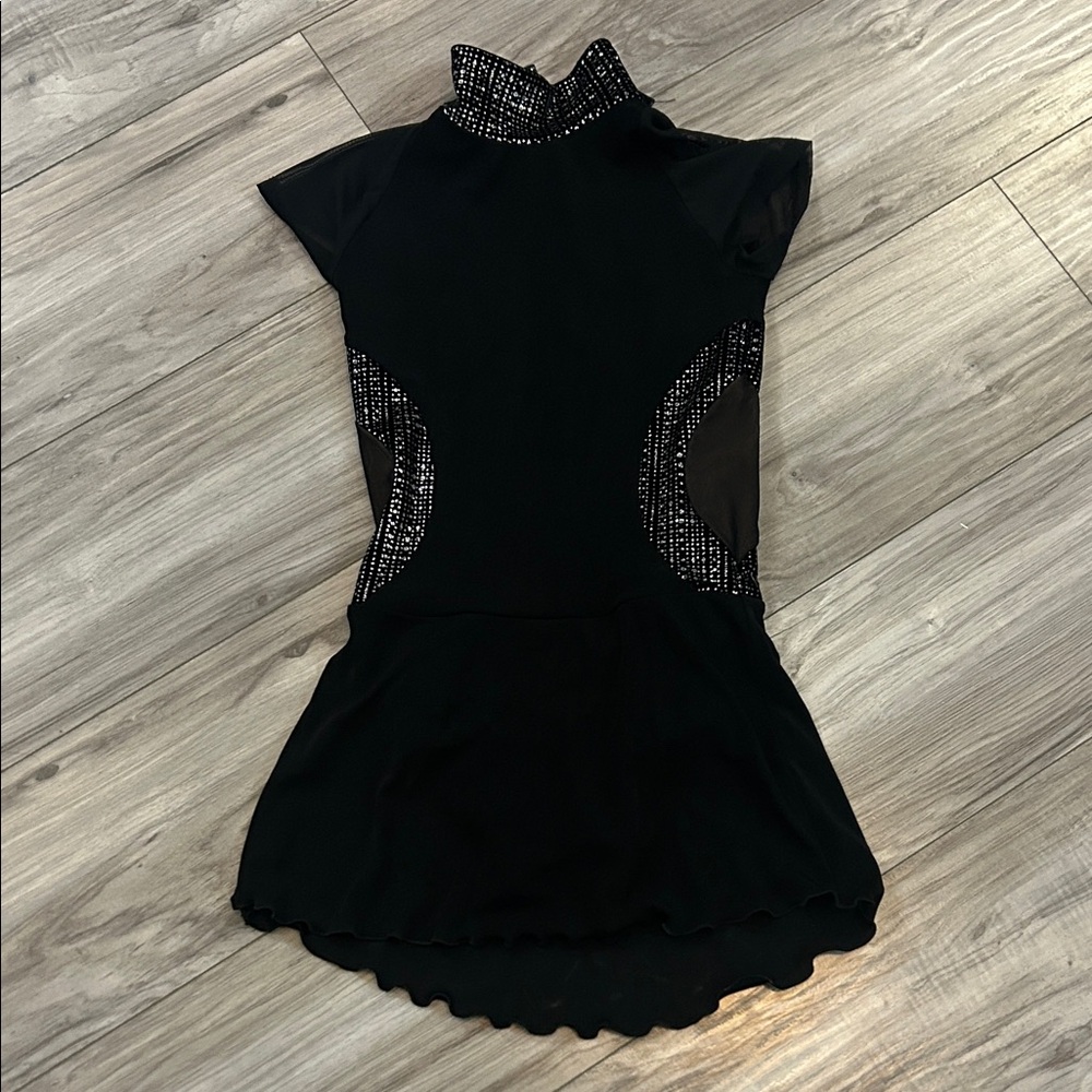 Elegant Black youth skating dress